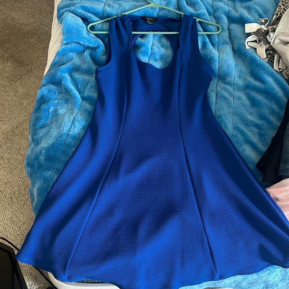 blue short dress